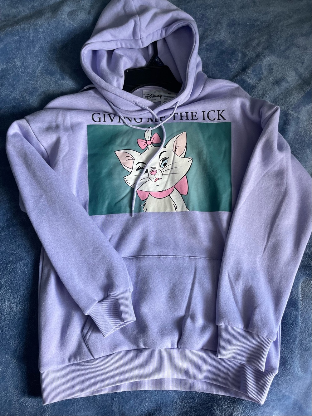 Disney Lilac Pullover with Black Logo Tag